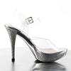 Fabulicious - ELEGANT408 Sandale à bride à la cheville - Transparent/Couleur argent Product image